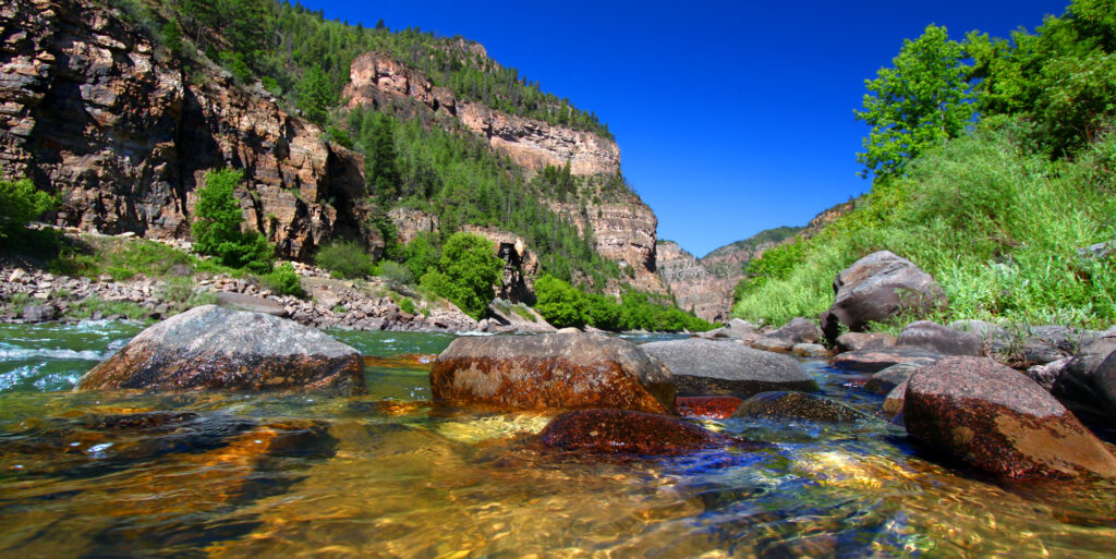 Colorado River flows through the White River National Forest. Photo: Adobe Stock.