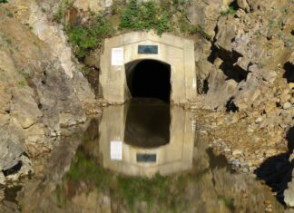 Empty Twin Lakes Tunnel