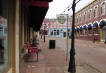 Streets are empty in Central City, with casinos shuttered and hundreds of workers laid off. The pandemic is bad news for the state's new sports-betting tax, which was to have helped fund the Colorado Water Plan. April 21, 2020. Credit: Jerd Smith