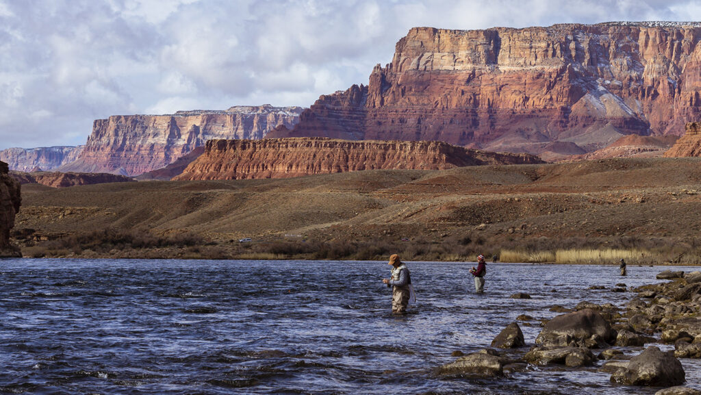 Anglers on the Colorado River, near Lees Ferry, Arizona. Source: Adobe Stock