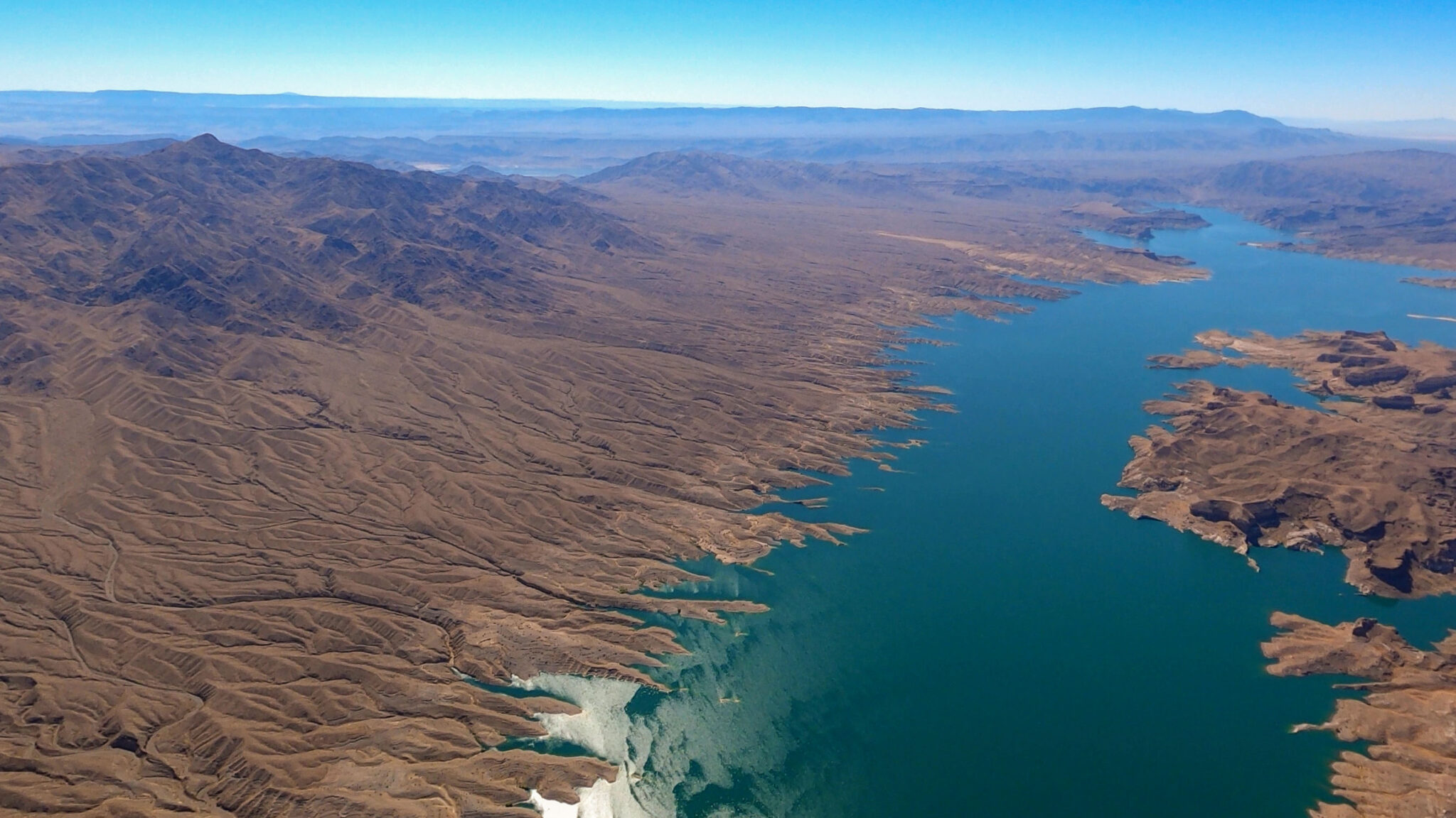 Aerials Lake Mead and Hoover Dam The Water Desk