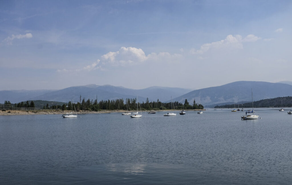 Sailboats on Dillon Reservoir