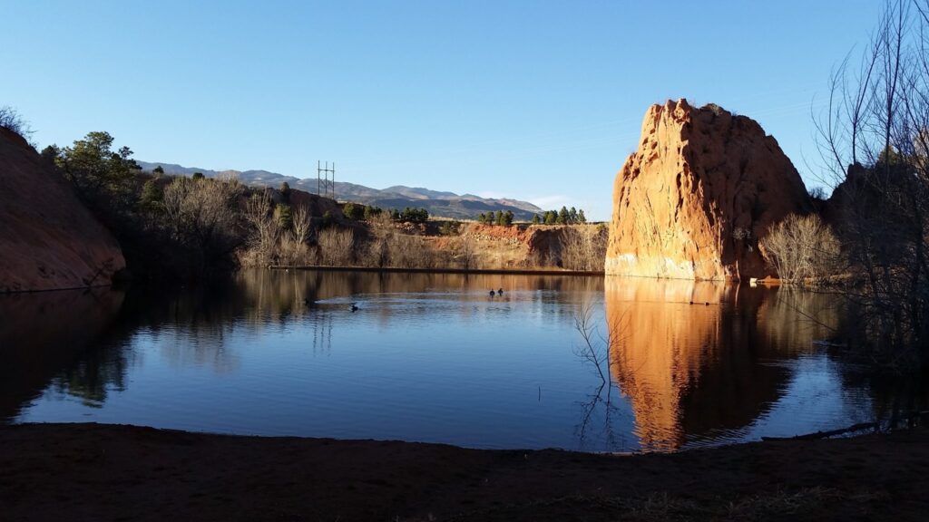 This pond is in Red Rock Canyon Open Space in Colorado Springs. State water engineers are beginning an evaluation of ponds without legal water rights throughout the Arkansas River basin