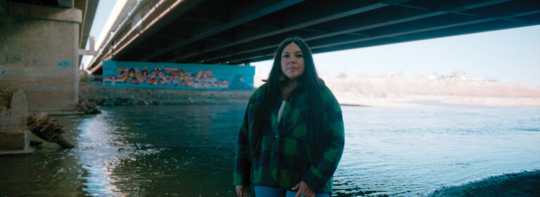 Julia Bernal (Sandia, Taos and Yuchi-Creek Nations of Oklahoma) in Sandoval County in the Middle Rio Grande Valley photo