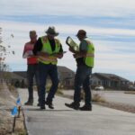 inspectors testa new landscape watering system in Castle Rock