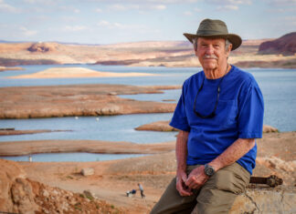 Lake Powell is draining away from Bullfrog Marina. Now it has to move