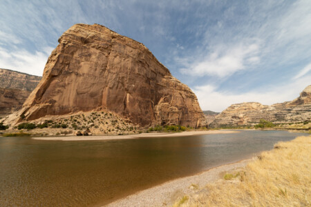 Steamboat Rock and the Green River in Echo Park and Dinosaur National Monument in northwest Colorado on September 26, 2020. Photo by Mitch Tobin, The Water Desk.