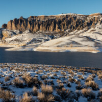 Blue Mesa Reservoir, along the Gunnison River in Colorado in December 2020. Photo by Mitch Tobin, The Water Desk