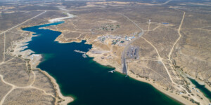 Flaming Gorge Reservoir stores water from the Green River in Wyoming, and is shared by Wyoming and Utah.
