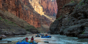 Raft trip on the Colorado River through Grand Canon National Park, AZ.