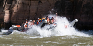 Raft trip on the Colorado River through Grand Canon National Park, AZ.