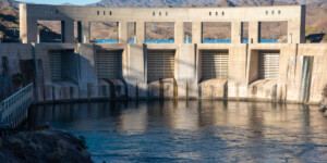The Parker Dam straddles the Arizona-California border and backs up the Colorado River to form Lake Havasu. The dam also generates electricity. ©Ted Wood
Usage rights are granted for editorial and nonprofit purposes only. No commercial or re-sale rights are granted without permission of the photographer.