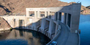The Parker Dam straddles the Arizona-California border and backs up the Colorado River to form Lake Havasu. The dam also generates electricity. ©Ted Wood
Usage rights are granted for editorial and nonprofit purposes only. No commercial or re-sale rights are granted without permission of the photographer.