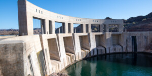 The Parker Dam straddles the Arizona-California border and backs up the Colorado River to form Lake Havasu. The dam also generates electricity. ©Ted Wood
Usage rights are granted for editorial and nonprofit purposes only. No commercial or re-sale rights are granted without permission of the photographer.