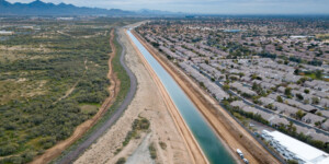 The CAP canal brings Colorado River water to North Phoenix. This area of Phoenix is served entirely by CAP.