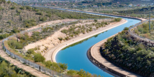 The CAP canal brings Colorado River water to North Phoenix. This area of Phoenix is served entirely by CAP.