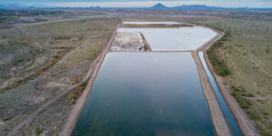 Excess water from the Salt and Verde rivers, Central Arizona Project water via the South Canal, and reclaimed water via pipeline from Mesa water reclamation facility is diverted to storage ponds (basins) at the Granite Reef Underground Storage Project. The project is a partnership between Phoenix and 5 other regional municipalities. It is owned and operated by Salt River Project (SRP).
Through artificial groundwater recharge, water is retained in huge, porous earthen basins and allowed to seep into the natural underground aquifer below. Water is stored in the aquifer and withdrawn by well-pumping when needed.
GRUSP and NAUSP enable Arizona to maximize the use of its Colorado River entitlement and help the state reach its "safe yield" goal. Safe yield is the equilibrium between the amount of groundwater pumped from an aquifer and the amount recharged into it. It is permitted to recharge 93,000 acre-feet per year.