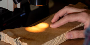 William Tintor studies tree rings from the Colorado River Basin at the University of Arizona Laboratory of Tree-Ring Research.