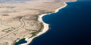 The Salton Sea gets runoff water from farming in the Imperial valley.