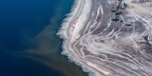 The Imperial Valley's agricultural return flow pours into the Salton Sea to the north.