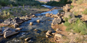 The Virgin River outside of Hurricane, UT.