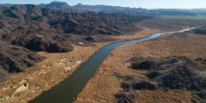 The Bill Williams Rivre flows through Arizona into Lake Havasu just above the Parker Dam. Its lower section to the cofluence with the lake is a national wildlife refuge.