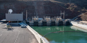 Water for the Central Arizona Project is diverted from Lake Havasu just north of the Parker Dam.