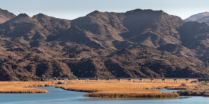 The Bill Williams Rivre flows through Arizona into Lake Havasu just above the Parker Dam. Its lower section to the cofluence with the lake is a national wildlife refuge.