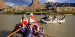 Rafting through Desolation Canyon, Green River, UT.