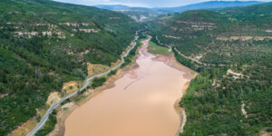 Paonia Reservoir stores water from the north fork of the Gunnison River. Like many reservoirs in Colorado, it's losing water to climate change, high demand and drought.