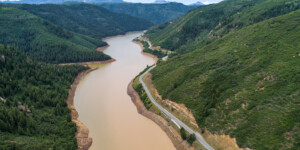 Paonia Reservoir stores water from the north fork of the Gunnison River. Like many reservoirs in Colorado, it's losing water to climate change, high demand and drought.