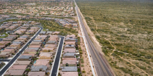 Growth in North Phoenix is exploding. But water is an issue here because this area is serviced entirely from the CAP canal, which comes from the CO River.