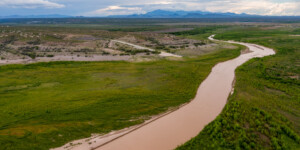 Elephant Butte Reservoir, along the Rio Grande near Truth or Consequences, N.M., in August 2022.
©Mitch Tobin Usage rights are granted for editorial and nonprofit purposes only. No commercial or re-sale rights are granted without permission of the photographer. https://waterdesk.org/multimedia/license/