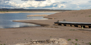 Elephant Butte Reservoir, along the Rio Grande near Truth or Consequences, N.M., in August 2022.
©Mitch Tobin Usage rights are granted for editorial and nonprofit purposes only. No commercial or re-sale rights are granted without permission of the photographer. https://waterdesk.org/multimedia/license/