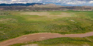 Elephant Butte Reservoir, along the Rio Grande near Truth or Consequences, N.M., in August 2022.
©Mitch Tobin Usage rights are granted for editorial and nonprofit purposes only. No commercial or re-sale rights are granted without permission of the photographer. https://waterdesk.org/multimedia/license/