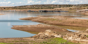 Elephant Butte Reservoir, along the Rio Grande near Truth or Consequences, N.M., in August 2022.
©Mitch Tobin Usage rights are granted for editorial and nonprofit purposes only. No commercial or re-sale rights are granted without permission of the photographer. https://waterdesk.org/multimedia/license/