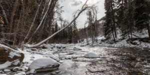 The Roaring Fork River on Colorado's Western Slope on December 23, 2020. © Mitch Tobin. Usage rights are granted for editorial and nonprofit purposes only. No commercial or re-sale rights are granted without permission of the photographer. Full use and licensing information can be found here: https://waterdesk.org/multimedia/license/