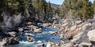 The Arkansas River in central Colorado on March 31, 2021. © Mitch Tobin. Usage rights are granted for editorial and nonprofit purposes only. No commercial or re-sale rights are granted without permission of the photographer. Full use and licensing information at https://waterdesk.org/multimedia/license/