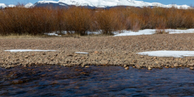 The Arkansas River in central Colorado on March 31, 2021. © Mitch Tobin. Usage rights are granted for editorial and nonprofit purposes only. No commercial or re-sale rights are granted without permission of the photographer. Full use and licensing information at https://waterdesk.org/multimedia/license/