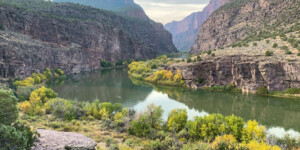 The Green River at the Gates of Lodore in northwest Colorado in September 2020. ©Mitch Tobin Usage rights are granted for editorial and nonprofit purposes only. No commercial or re-sale rights are granted without permission of the photographer. https://waterdesk.org/multimedia/license