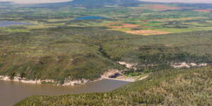 Aerial view of McPhee Reservoir, near Dolores, Colorado. Photo taken on May 26, 2023. Thanks to lighthawk.org for the aerial support. ©Mitch Tobin Usage rights are granted for editorial and nonprofit purposes only. No commercial or re-sale rights are granted without permission of the photographer. https://waterdesk.org/multimedia/license/