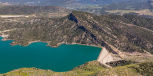 Lake Nighthorse, near Durango, Colorado on May 26, 2023. Thanks to lighthawk.org for the aerial support. ©Mitch Tobin Usage rights are granted for editorial and nonprofit purposes only. No commercial or re-sale rights are granted without permission of the photographer. https://waterdesk.org/multimedia/license/