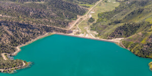 Lake Nighthorse, near Durango, Colorado on May 26, 2023. Thanks to lighthawk.org for the aerial support. ©Mitch Tobin Usage rights are granted for editorial and nonprofit purposes only. No commercial or re-sale rights are granted without permission of the photographer. https://waterdesk.org/multimedia/license/