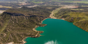 Lake Nighthorse, near Durango, Colorado on May 26, 2023. Thanks to lighthawk.org for the aerial support. ©Mitch Tobin Usage rights are granted for editorial and nonprofit purposes only. No commercial or re-sale rights are granted without permission of the photographer. https://waterdesk.org/multimedia/license/