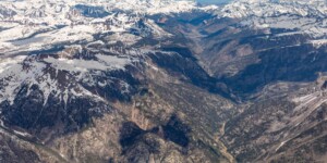 Aerial view of the Animas River and the San Juan Mountains in southwest Colorado. Photo taken on May 26, 2023. Thanks to lighthawk.org for the aerial support. ©Mitch Tobin Usage rights are granted for editorial and nonprofit purposes only. No commercial or re-sale rights are granted without permission of the photographer. https://waterdesk.org/multimedia/license/