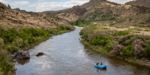 The Rio Grande near Taos Junction Bridge in northern New Mexico on June 29, 2023. ©Mitch Tobin Usage rights are granted for editorial and nonprofit purposes only. No commercial or re-sale rights are granted without permission of the photographer. https://waterdesk.org/multimedia/license/