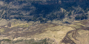 Aerial view of the headwaters region of the Rio Grande in southwest Colorado on May 23, 2004. Aerial support provided by LightHawk. ©Mitch Tobin Usage rights are granted for editorial and nonprofit purposes only. No commercial or re-sale rights are granted without permission of the photographer. https://waterdesk.org/multimedia/