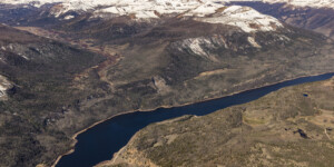Aerial view of the headwaters region of the Rio Grande in southwest Colorado on May 23, 2004. Aerial support provided by LightHawk. ©Mitch Tobin Usage rights are granted for editorial and nonprofit purposes only. No commercial or re-sale rights are granted without permission of the photographer. https://waterdesk.org/multimedia/