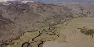 Aerial view of the headwaters region of the Rio Grande in southwest Colorado on May 23, 2004. Aerial support provided by LightHawk. ©Mitch Tobin Usage rights are granted for editorial and nonprofit purposes only. No commercial or re-sale rights are granted without permission of the photographer. https://waterdesk.org/multimedia/