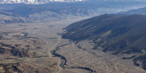 Aerial view of the headwaters region of the Rio Grande in southwest Colorado on May 23, 2004. Aerial support provided by LightHawk. ©Mitch Tobin Usage rights are granted for editorial and nonprofit purposes only. No commercial or re-sale rights are granted without permission of the photographer. https://waterdesk.org/multimedia/